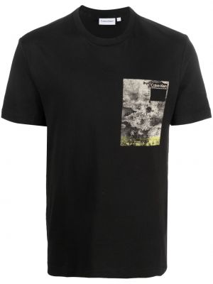 T-shirt Calvin Klein svart