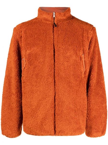 Fleece brodert dobbeltsidig jakke Pop Trading Company oransje