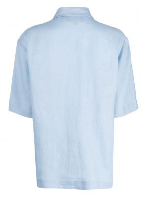 Niebieska lniana koszula Cynthia Rowley
