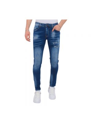 Slim fit zerrissene skinny jeans Local Fanatic blau