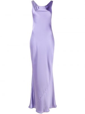 Saténové večerní šaty Norma Kamali fialové