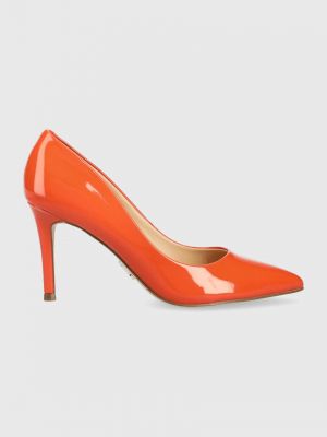 Ниски обувки с висок ток Steve Madden оранжево