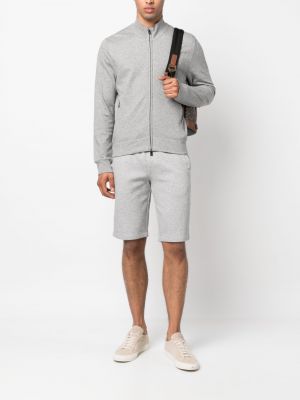 Shorts de sport en coton Corneliani gris