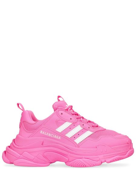Δερμάτινα sneakers από δερματίνη Balenciaga Triple S ροζ