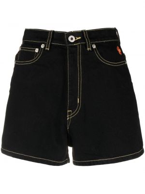 Pantaloni scurți din denim Kenzo negru