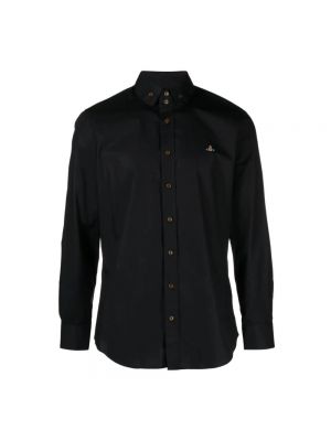 Haftowana koszula bawełniana Vivienne Westwood czarna