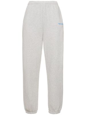 Pantalones de chándal de algodón Sporty & Rich gris