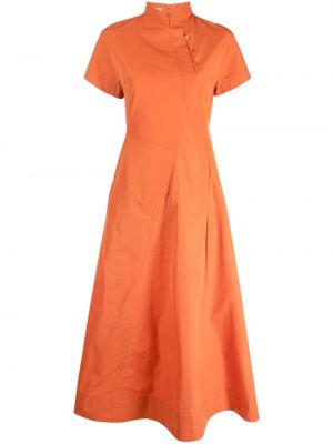 Midi šaty Shiatzy Chen oranžové