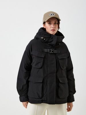 Утепленная демисезонная куртка Mollese черная