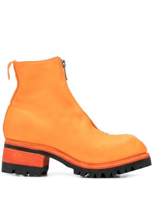 Ankle boots Guidi orange