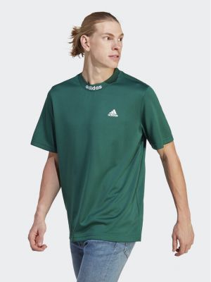 Relaxed тениска Adidas зелено
