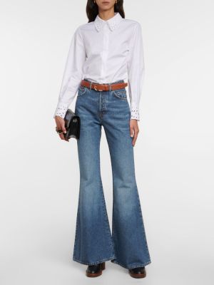 Bootcut džínsy s vysokým pásom Chloã© modrá