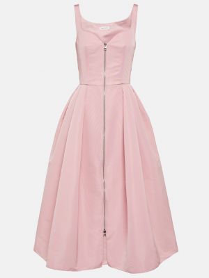 Платье миди Alexander Mcqueen розовое