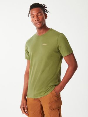 Camiseta manga corta de cuello redondo Barbour verde
