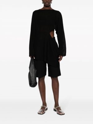 Sweter asymetryczny Yohji Yamamoto czarny