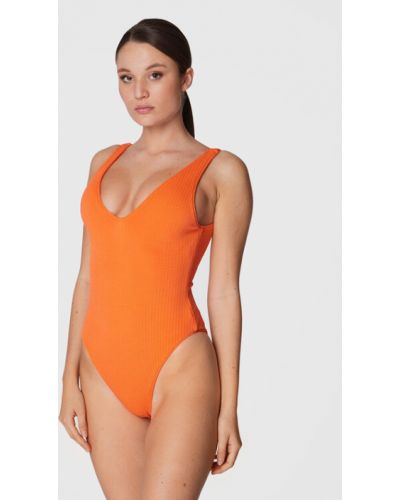 Egyrészes fürdőruha Seafolly narancsszínű