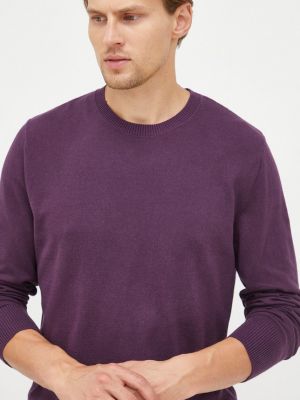 Pamučni pulover Gap ljubičasta