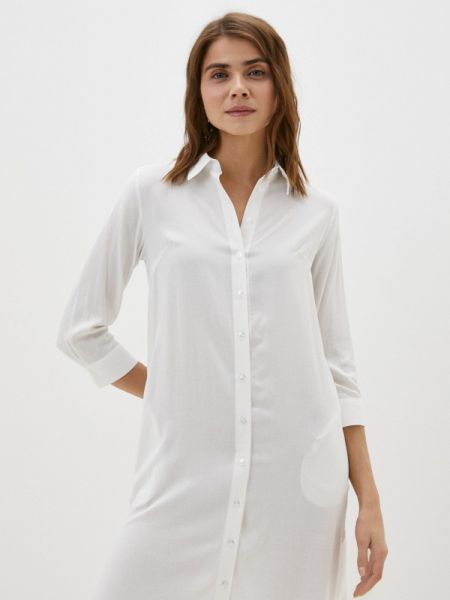 Платье-рубашка Donatello Viorano белое
