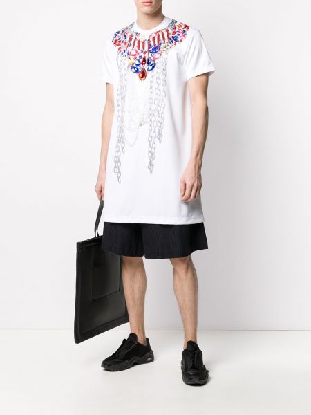 Camiseta con estampado Comme Des Garçons Homme Plus blanco