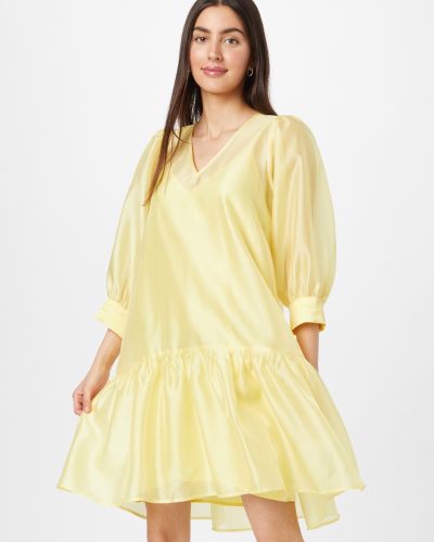 Κοκτέιλ φόρεμα Just Female κίτρινο