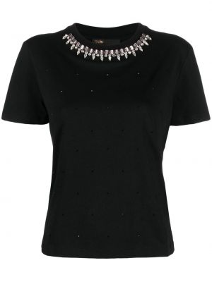 T-shirt con cristalli Maje nero