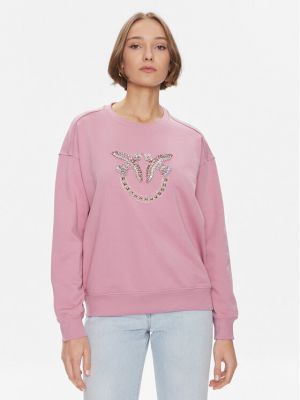Sportinis džemperis oversize Pinko rožinė