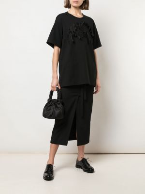 Falda de punto Yohji Yamamoto negro