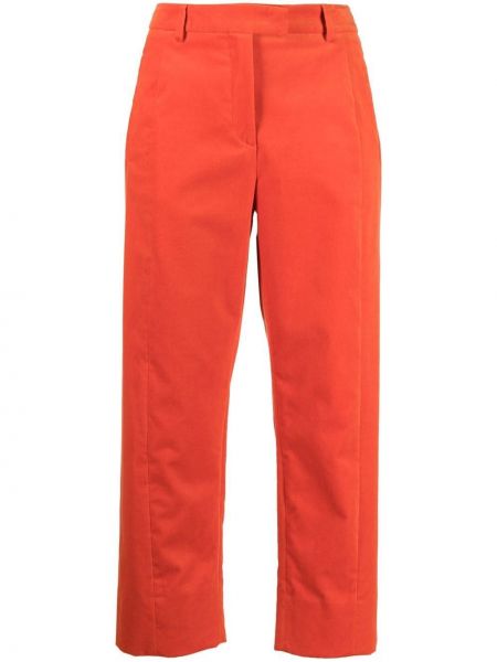 Bombažne hlače Alberto Biani oranžna