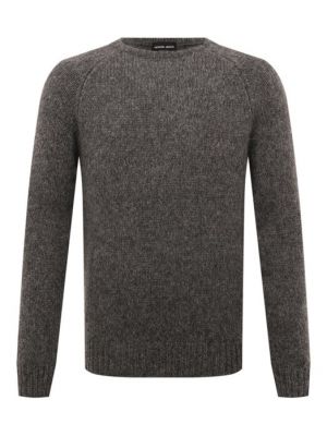 Шерстяной свитер Giorgio Armani серый
