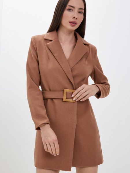Платье-пиджак Imocean коричневое