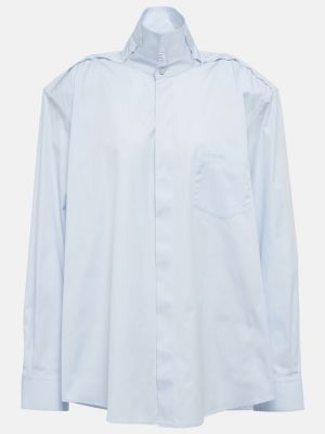 Bavlněná košile Vetements modrá
