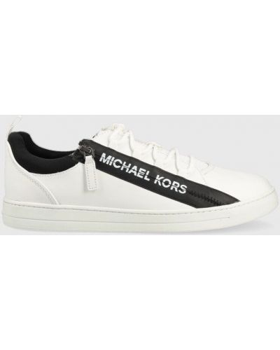 Bőr sneakers Michael Kors fehér