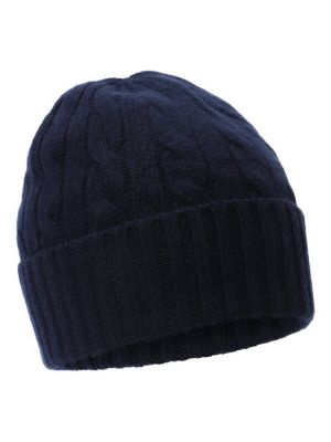 Шерстяная шапка Polo Ralph Lauren синяя