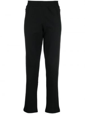 Bavlněné rovné kalhoty Moschino černé