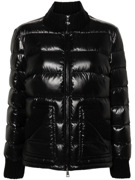 Kapitone ceket Moncler siyah