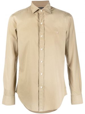 Slim fit hemd mit print mit camouflage-print Polo Ralph Lauren beige