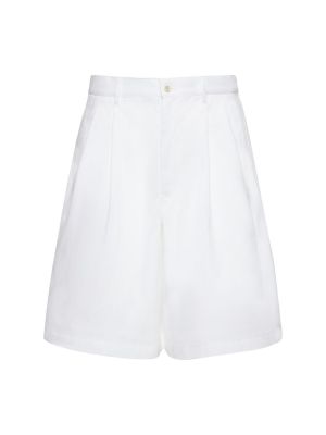 Bombažne kratke hlače Comme Des Garcons Shirt bela