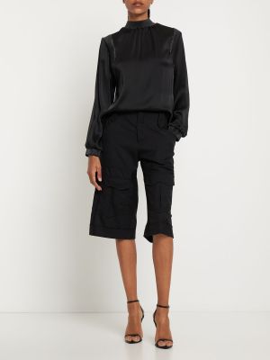 Shorts cargo taille basse Tom Ford noir