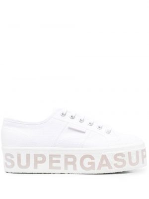 Sneaker mit print Superga weiß