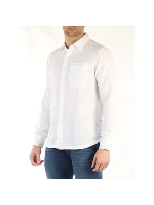 Camisa de lino Replay blanco