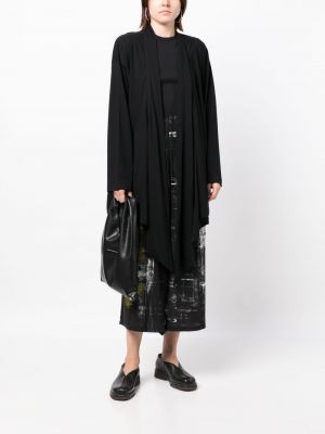 Kardigan bawełniany asymetryczny Yohji Yamamoto czarny