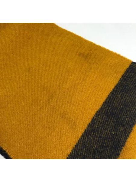 Bufanda de seda retro Hermès Vintage amarillo