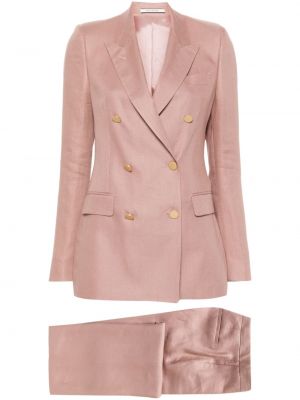 Laneni odijelo Tagliatore ružičasta