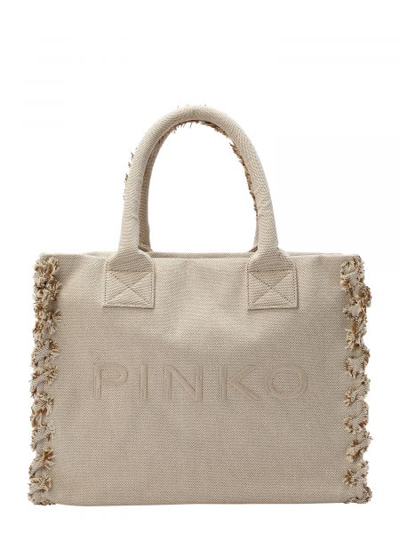 Nákupná taška Pinko béžová