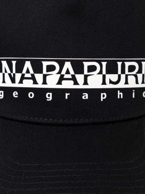 Чорна кепка з принтом Napapijri