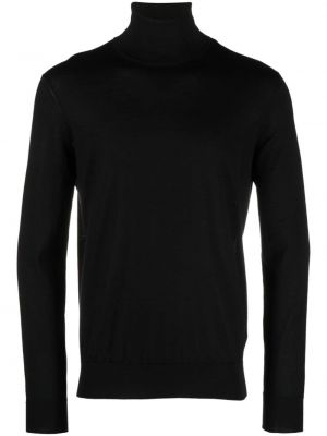 Pull col roulé en tricot col roulé Zegna noir