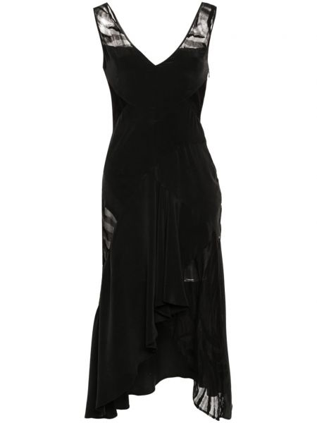 Ασύμμετρη φόρεμα Iro μαύρο