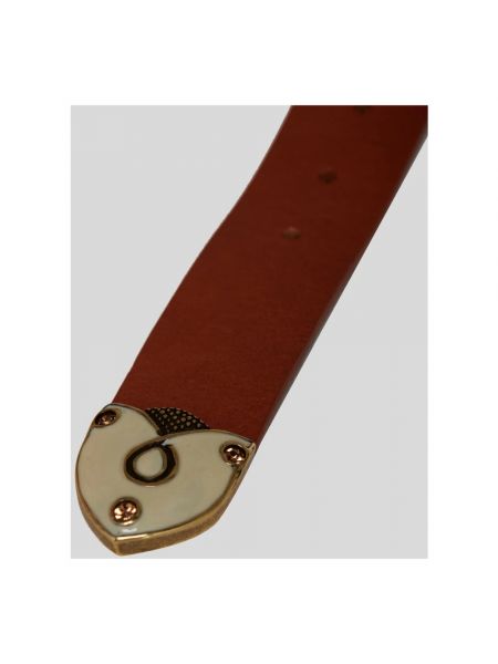 Cinturón de cuero con hebilla Tramontano marrón