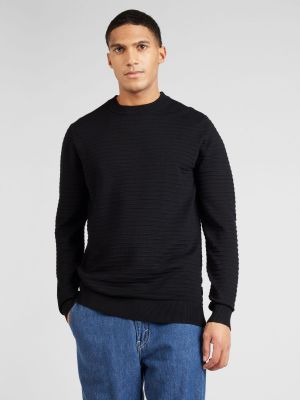 Пуловер Only & Sons черно