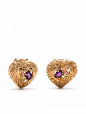 Pendientes con corazón Christian Lacroix Pre-owned dorado